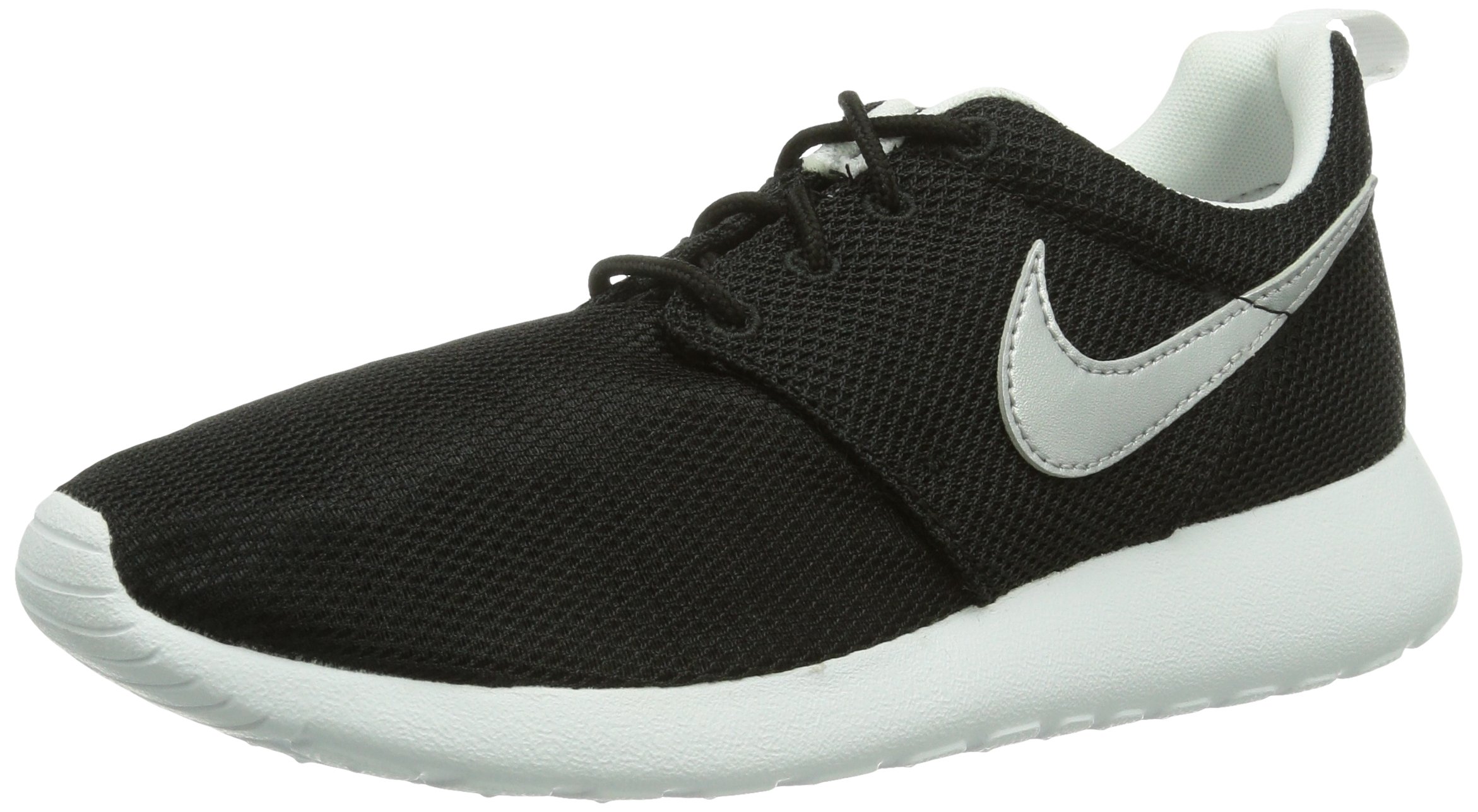 nike rosherun black trainers
