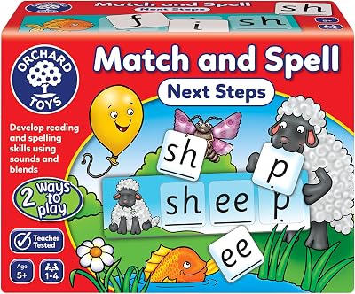 Orchard Toys Match and Spell Next Steps Educational Spelling Game 5+