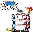 Hot Wheels City Ultimate Garage Playset with 2 Die-Cast Cars, Toy Storage for 50+ 1:64 Scale Cars, 4 Levels of Track Play + 50-Pack of 1:64 Scale Vehicles