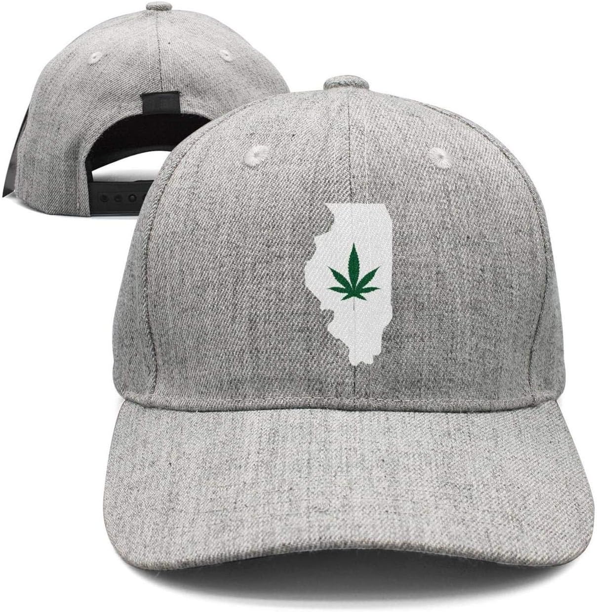 Black White Illinois Violet Woolen Peak Cap Snapback Hat Sports Caps