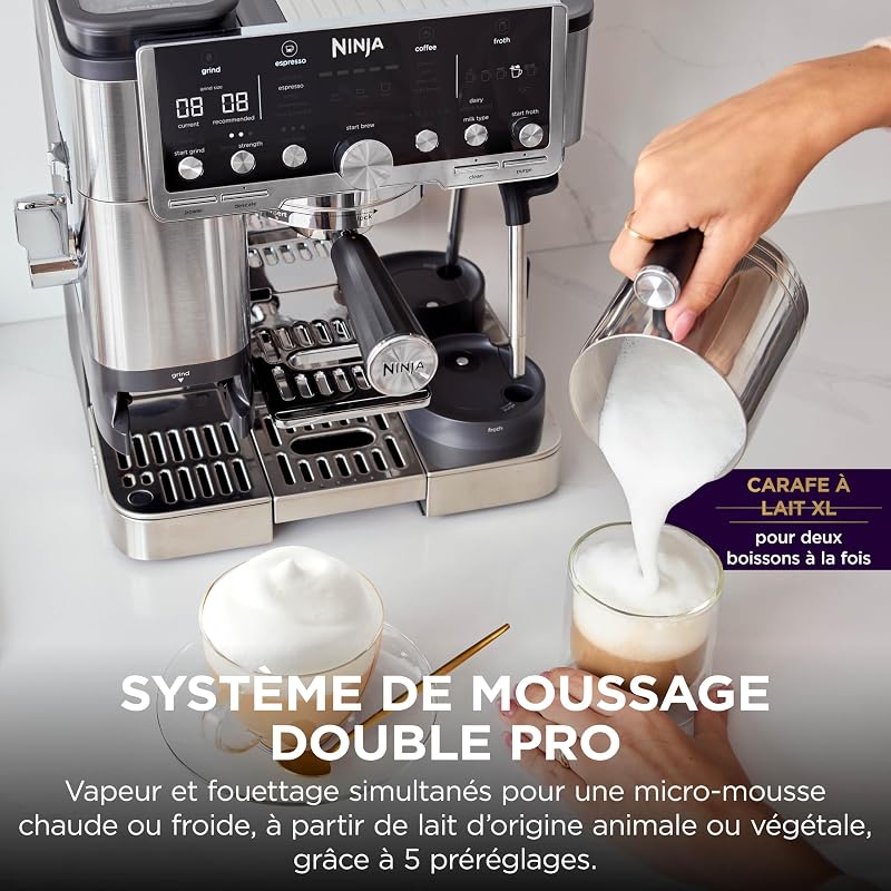 Machine à café Luxe Pro 3-en-1, Latte, Cappuccino, facile à utiliser