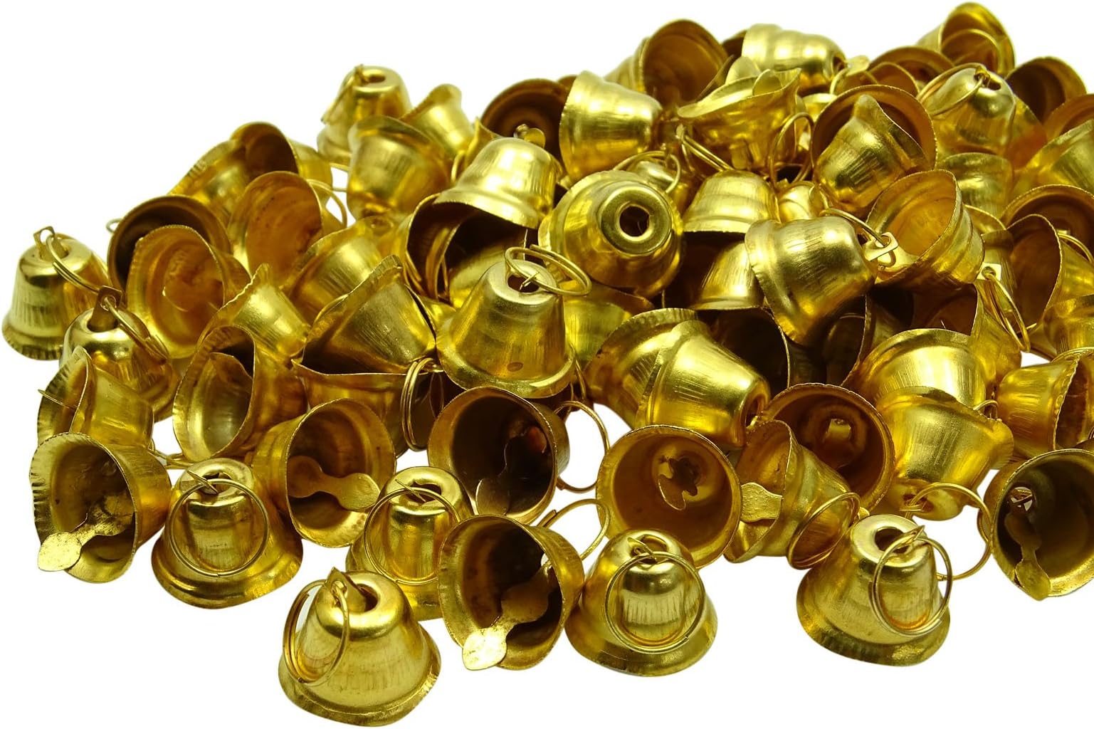 Decorative Traditional Brass Handmade Religious Small Christmas Bell Art Lots Of 100 Pieces