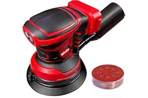 Brushless Cordless Random Orbital Sander Compatible for Milwaukee 18V Battery, Electric Palm Orbital Sander with Dust Collect