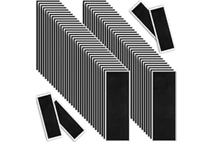 Tinlade 100 Pcs Fingerboard Grip Fingerboard Foam Tape Black Skateboard Grip Tape 110 mm x 36 mm Skateboard Deck Stickers