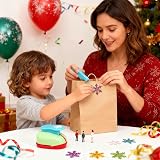 XUBX 4 Pcs Craft Punch Set Butterfly Star Heart Snowflake Embossing view 6