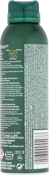 Mitchum Men Triple Odor Defense 48HR Deodorant Spray 200ml Pack of 2 view 2
