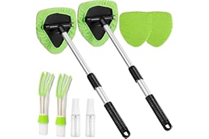 XINXIYAN Car Window Cleaner Inside Windshield Brush Tool 19.5 Inch Extendable Handle (2)