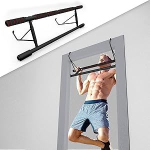 Lipo Doorway Pull Up Bar, Multi-Grip Pull-UP/Chin-UP Bar Trainer for Home Gym with Multiple Foam Handles, U Pull-Up Bar for Home Gym