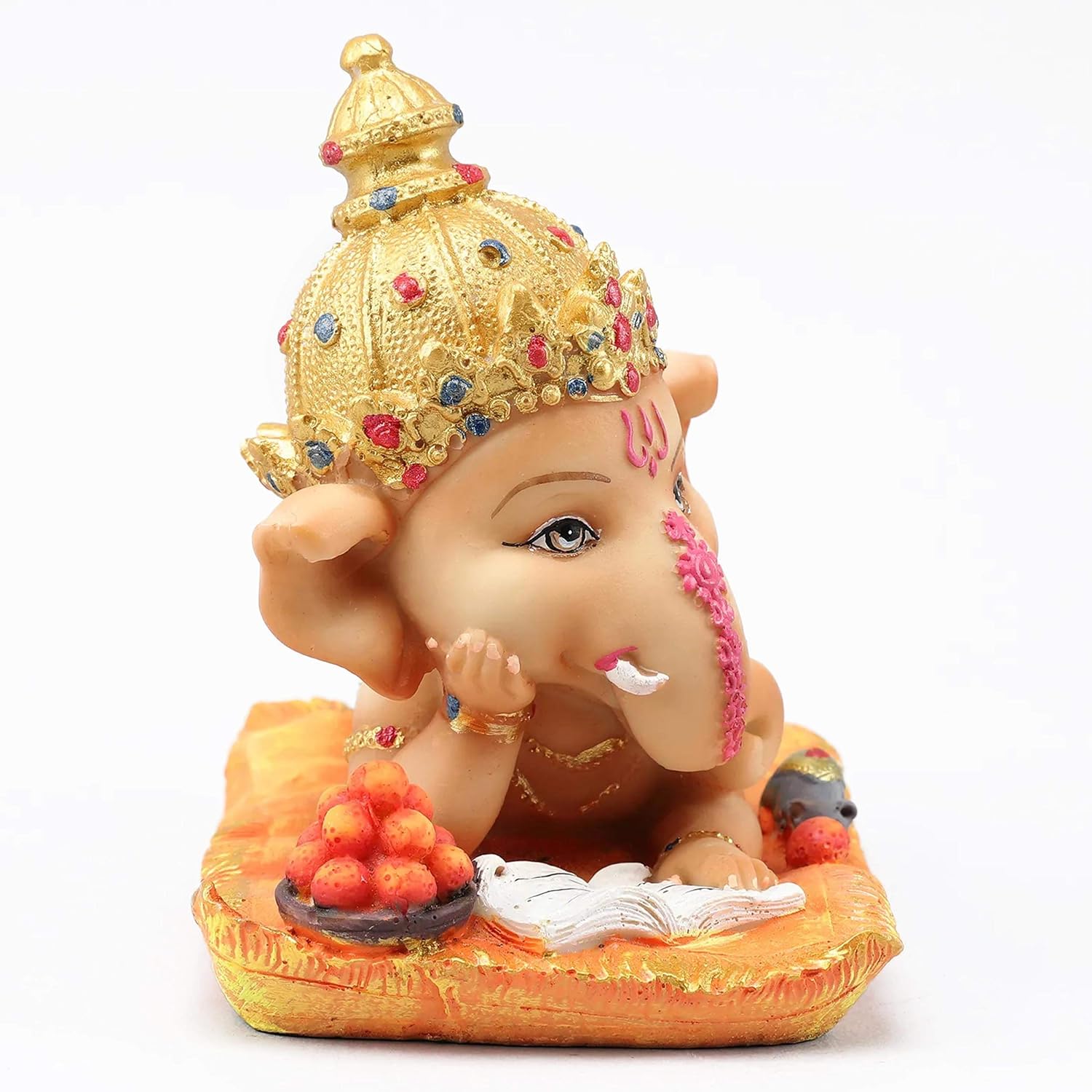 TIED RIBBONS Ganesh Idol for Home, Multicolored, 5 Inch (H) - Image 4