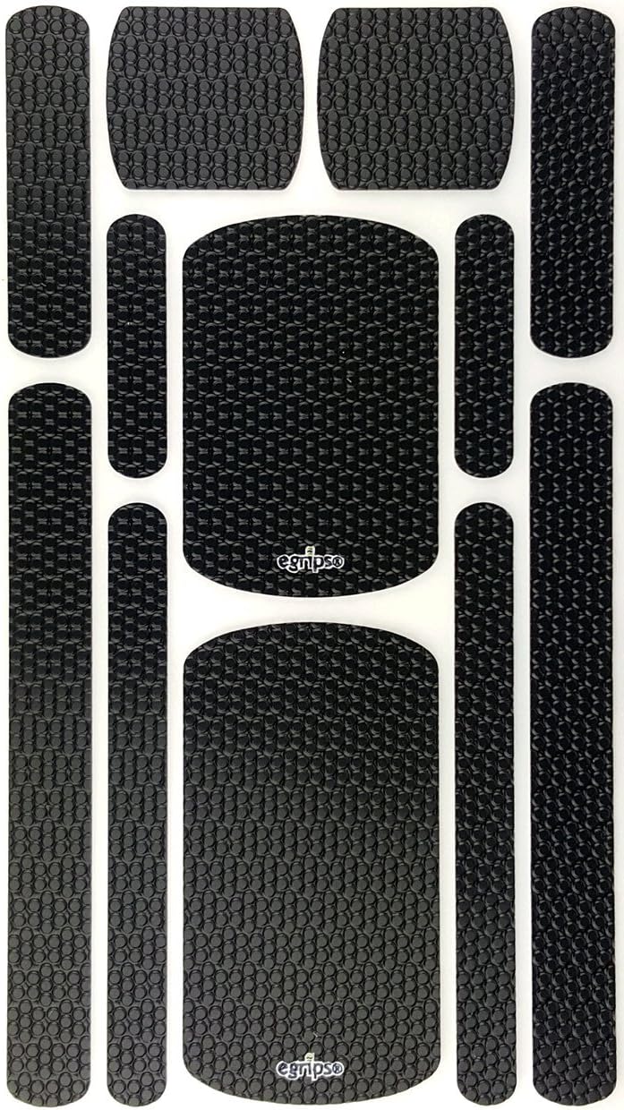egrips 12 Piece Black AntiSlip Kit Universal Grip Stickers for