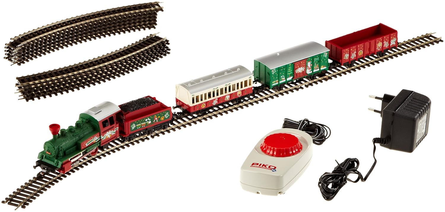Buy PIKO HO SCALE MODEL TRAINS CHRISTMAS STARTER SET 57080 Online