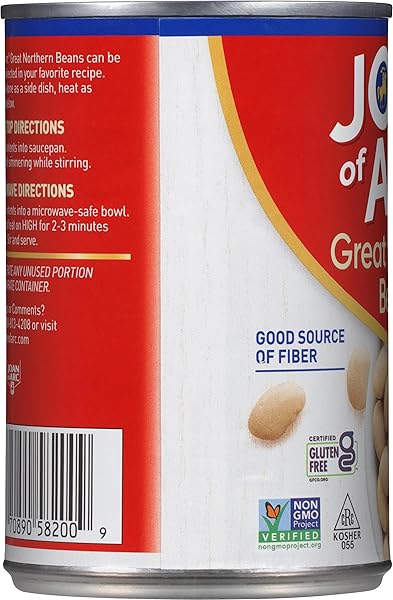 JOAN OF ARC BEANS, GREAT NORTHERN, 15.5 OUNCE