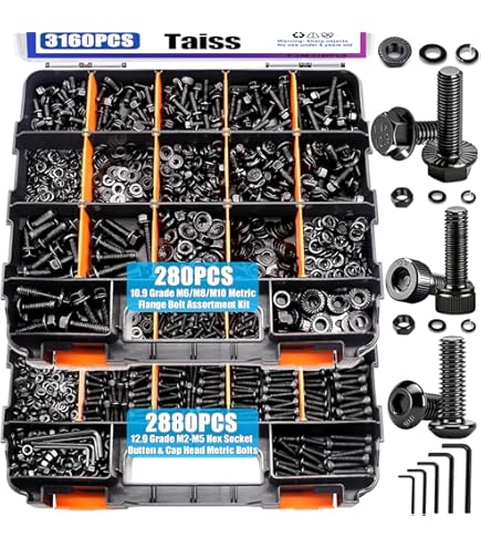 Bullone Flangiato M6 In Acciaio Inox – Per Parafanghi E Paraurti Moto – Kit Universale Goobetter
