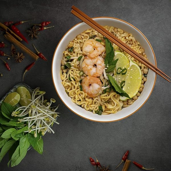 OMACHI GOLDEN POTATO NOODLES – HOT AND SOUR SHRIMP FLAVOR – MADE WITH NATURAL INGREDIENTS (HOT & SOUR SHRIMP, PACK OF 5)