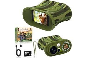 VISIOGEAR Spark Night Vision Binoculars for Kids, Birthday Gifts for Toddle Boys Girls, 2.5K UHD Night Vision Goggles with Flashlight, Kids Camera Includes 32GB TF Card to Save Photo and Video