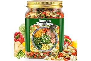 HAVNDRAE 8oz Dried Ramen Toppings, 9 Dehydrated Vegetables for Instant Noodles & Miso Soup, Plant-Based Add-Ins for Chicken Soup, Veggie Salad & Vegan Ramen - Clean Label, Quick Prep