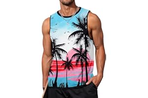 GOSUIF American Flag Tank Tops for Men 4th of July Shirts Sleeveless Muscle Tank Top Graphic 1776 Gym Workout Patriotic Tank Top