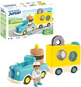 Playmobil JUNIOR 71702 Crazy Donut Truck with Stacking Features 7 pcs view 1