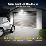 Lepro 20W LED Floodlight Outdoor 1700 Lumen IP65 Daylight White Ultra Thin view 2