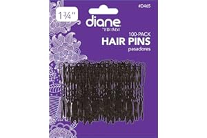 Fromm International Diane 1.75-Inch Hair Pins, Black, 100/Card
