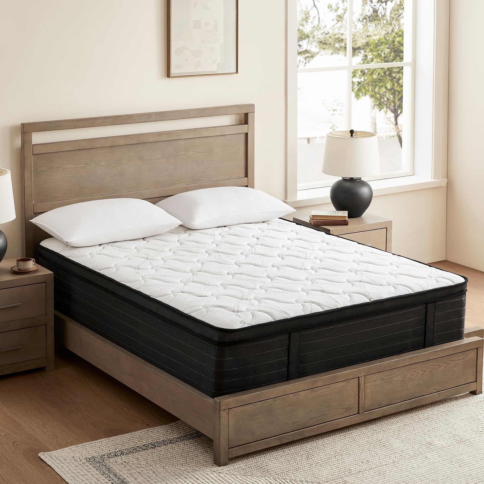 12-Inch Full Hybrid Mattress – Medium Firm, Pocket Springs & Memory Foam, Pressure Relief & Motion Isolation, CertiPUR-US Certified