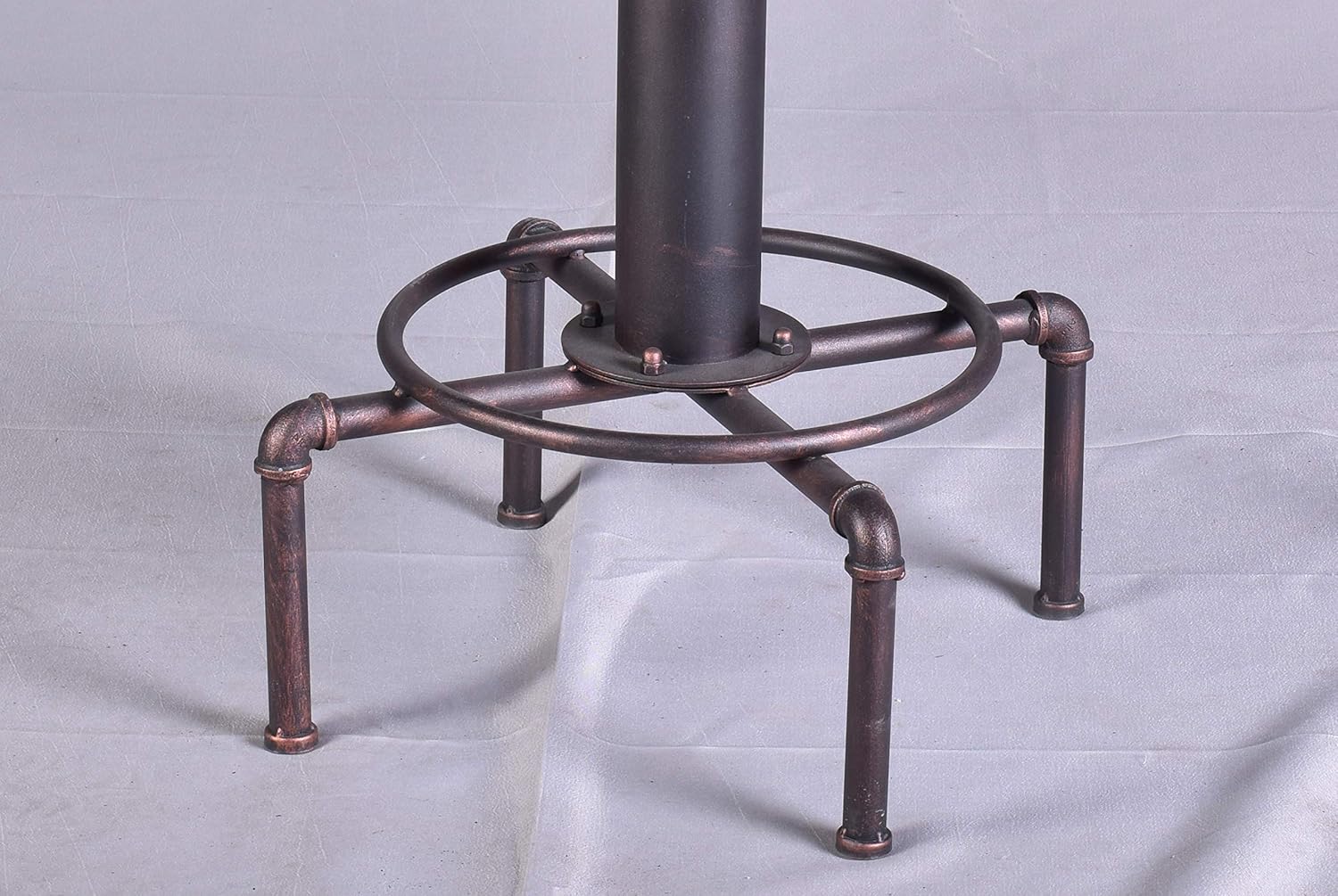 TOPOWER Industrial Bar Table 31.5-41.3" Adjustable Pub Table Kitchen Dining Coffee Bistro Table (Bronze): Kitchen & Dining
