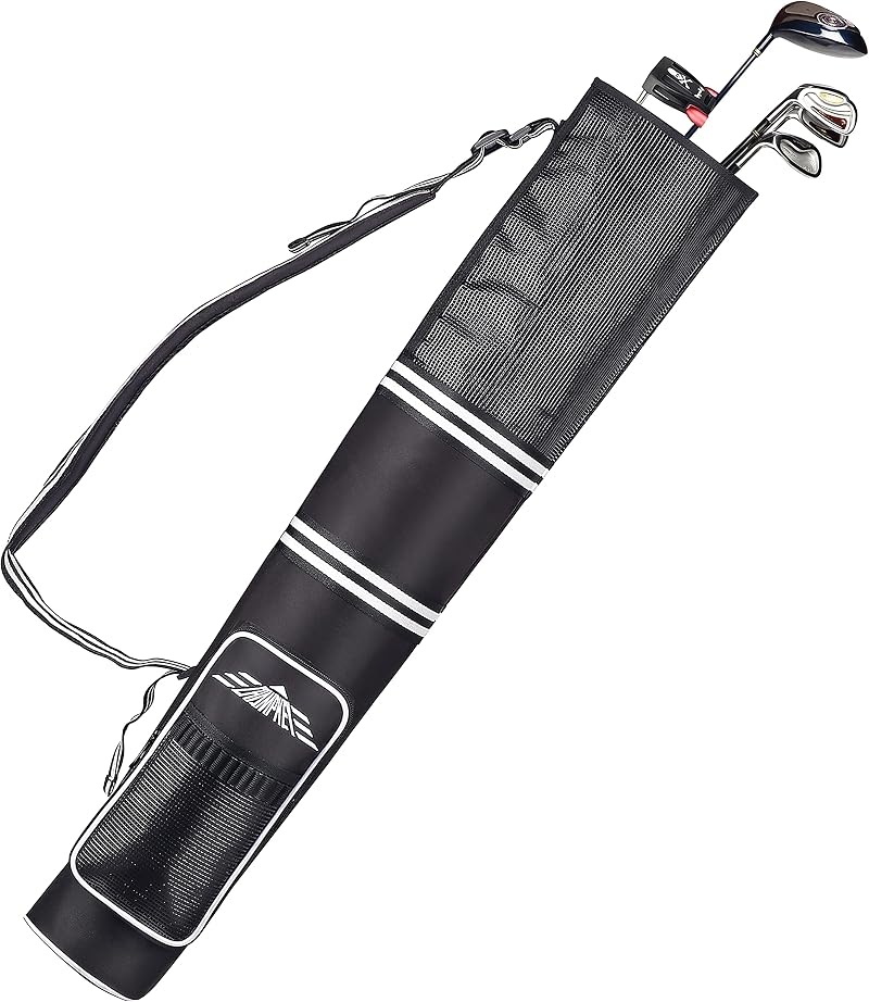 Champkey Professional Golf Sunday Bag 3-9 Clubs 6 Pockets Adjustable Strap