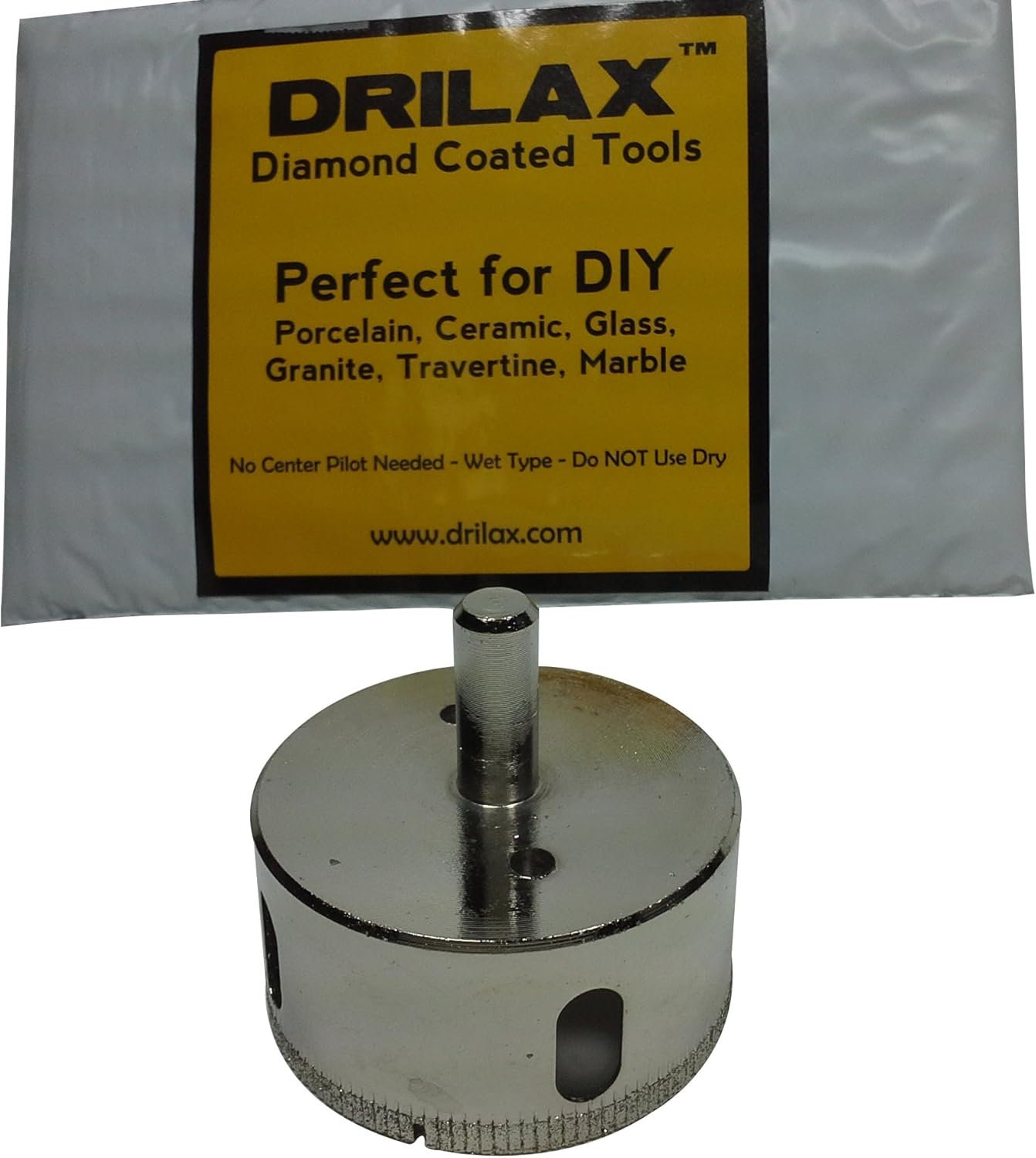 Drilax 2 3 8 Inch Diamond Hole Saw Drill Bit Tiles Glass Fish