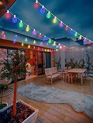 25FT Outdoor Christmas LED String Lights, Vintage