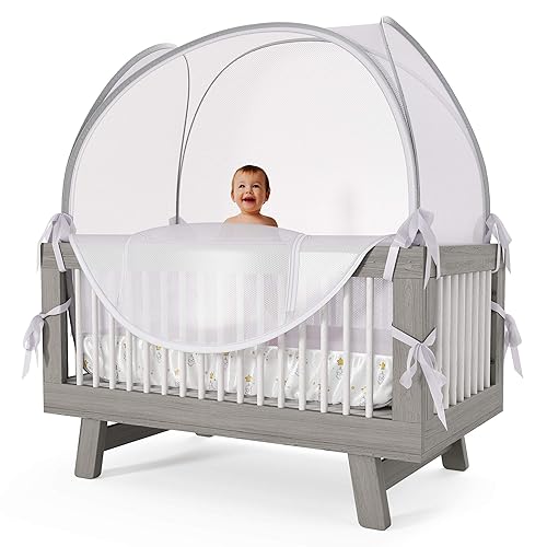 Nahbou Baby Crib Tent Crib Canopy: Net Cover Crib Tent to Keep