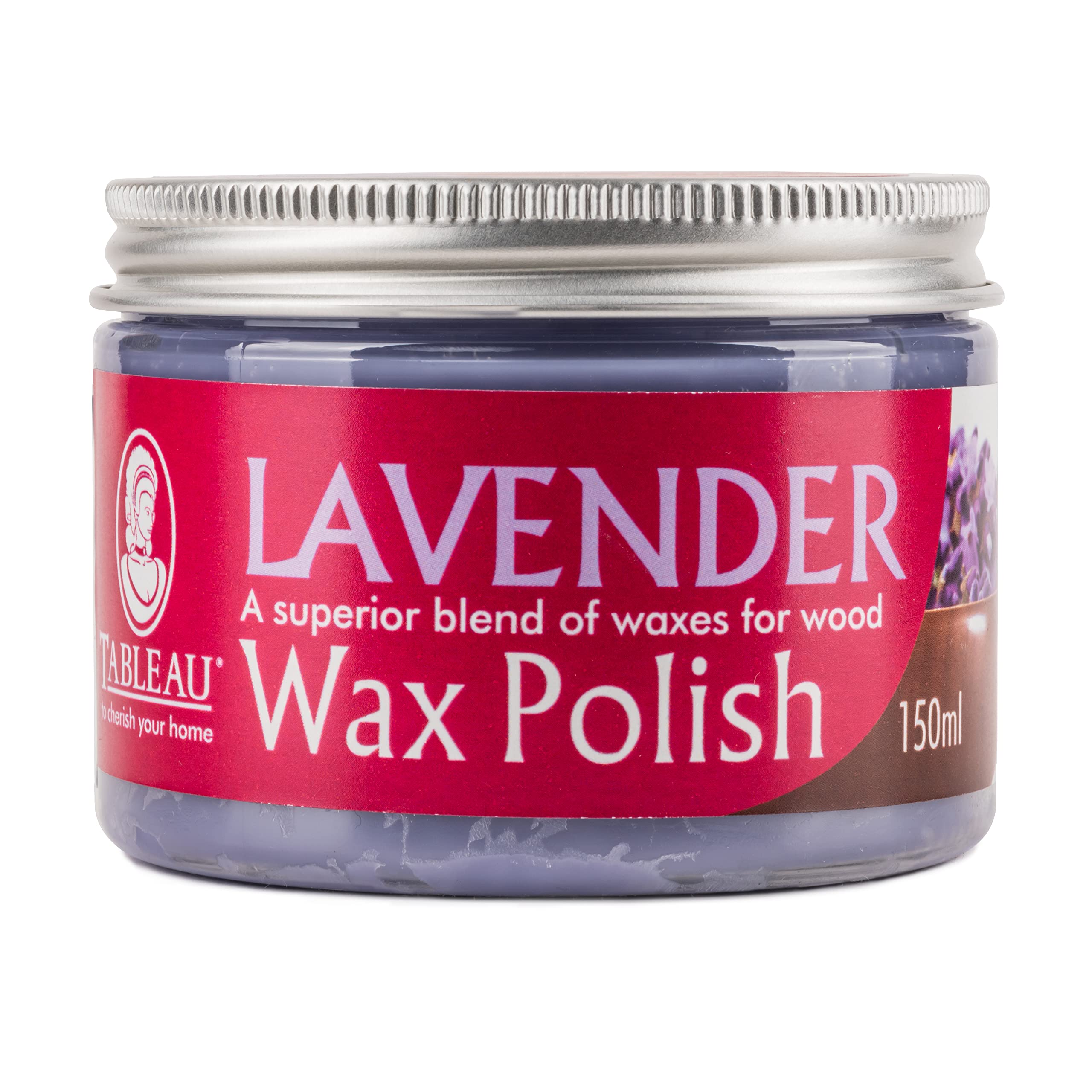 Tableau Wax Furniture Polish Lavender Scented 100ml. Perfect As Wooden Furniture Polish. Lavender Essential Oil Infused. Seals, Protects, Buffs to a Beautiful Shine. Protects Against Finger Marks