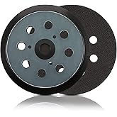 2 Pieces 5 Inch 8 Holes Replacement Sander Pad Hook and Loop Sander Sanding Pad Replacement Compatible with Makita BO5010, BO