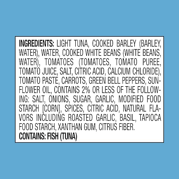 STARKIST SMART BOWLS TOMATO BASIL, 4.5 OZ POUCH (PACK OF 12) – FEATURES BARLEY & BEANS WITH WILD CAUGHT LIGHT TUNA