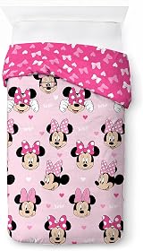 Jay Franco Disney Minnie Mouse Hearts & Love Duvet Cover Set 100% Cotton view 2