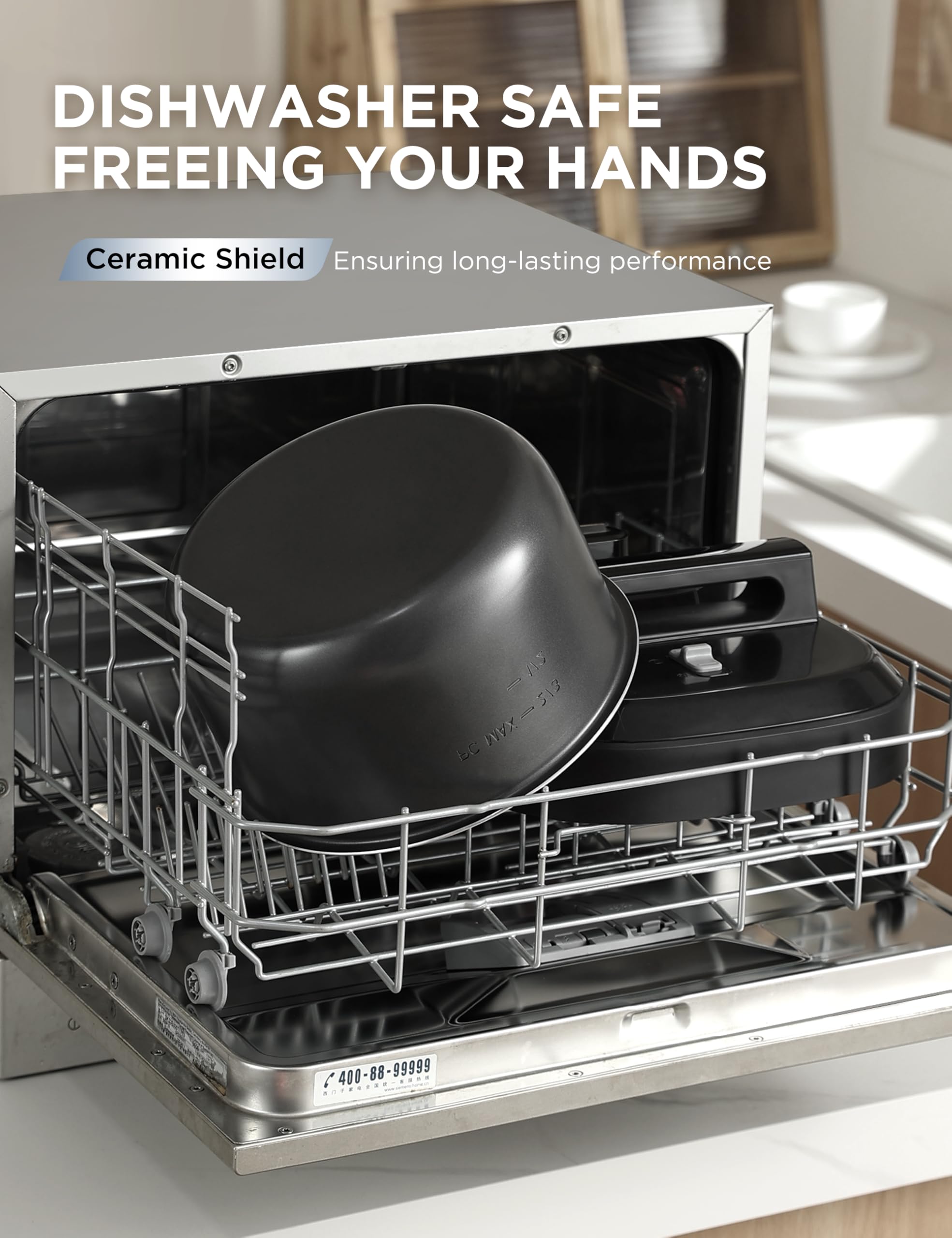 Olla a presión eléctrica Midea WideMax 12 en 1, 6,5 cuartos, 12 preajustes, olla de cocción lenta programable multifuncional, olla arrocera, vaporera, sartén, pastel, yogur, calentador y más