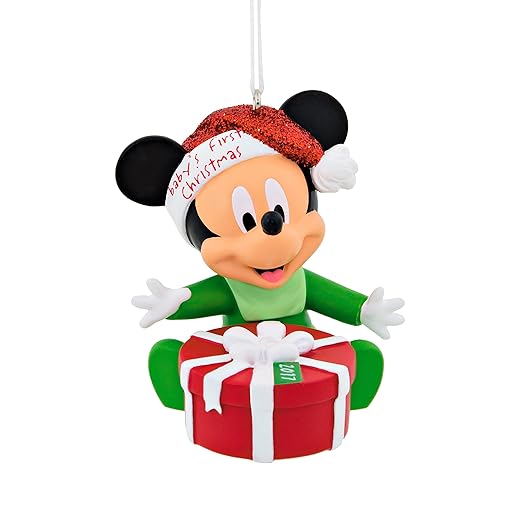 Hallmark Disney Mickey Mouse 2017 Baby's 1st Christmas Ornament