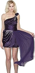 Nox Dresses Nox Anabel Narianna Greek Goddess Style one shoulder bridesmaid dress high low Prom Dress