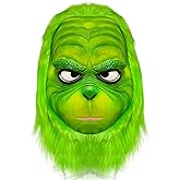 WJGHRH Green Monster Mask Cosplay Mask for Halloween Christmas Costumes Costume Accessories
