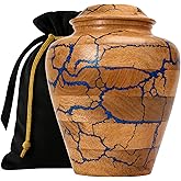 Wooden Urn for Human Ashes Large 200 Cu in Decorative Men and Women Burial Decorative Urn.