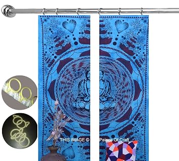 Amazon De Gemsandcraft Meditation Buddha Blue Room Tur Wand