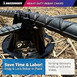 Sandbaggy Plastic Rebar Support Chairs - Elevates