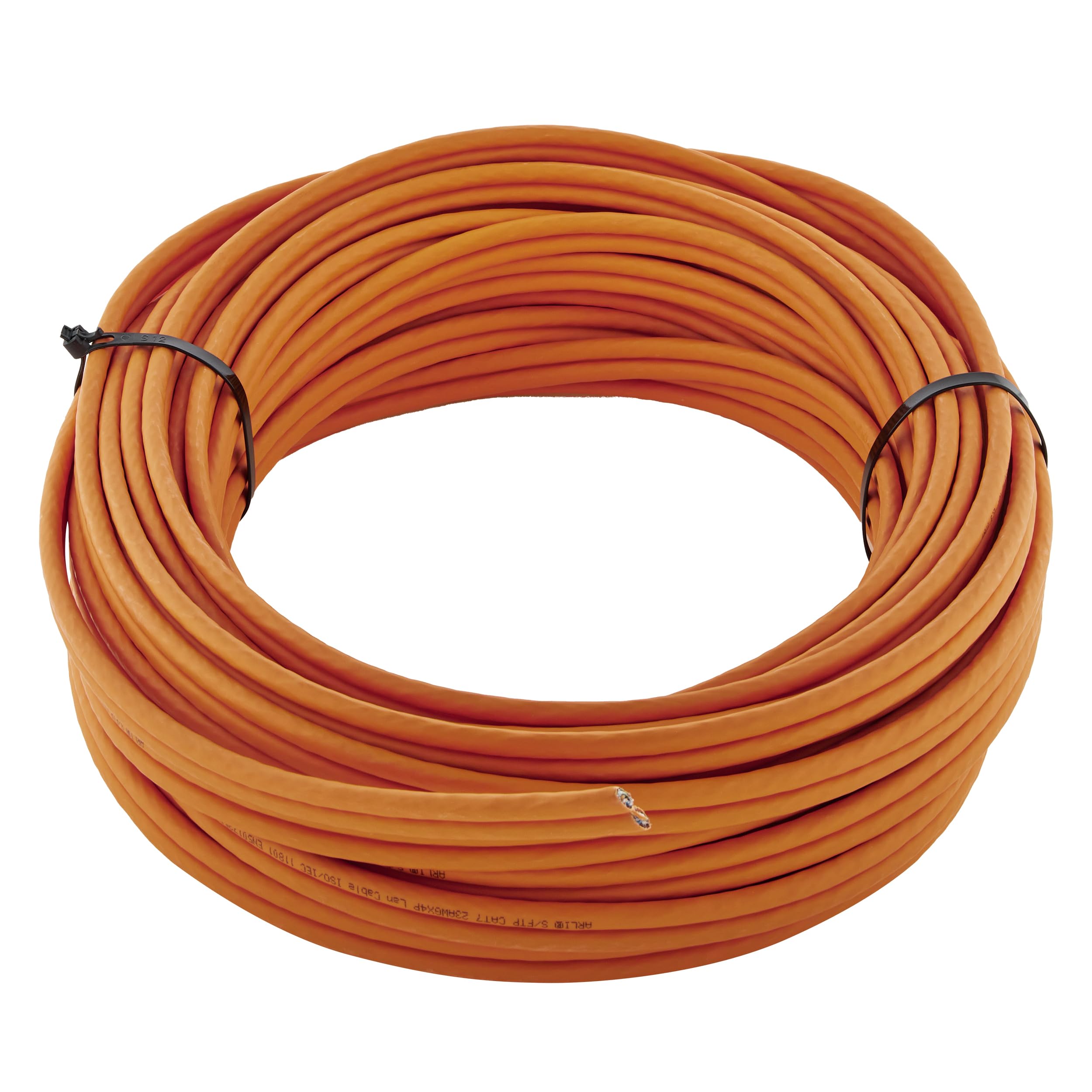 Clixde, Cat 7 Duplex Installation Cable, Network Cable, for Fast Data Transfer, in Gigabit Networks, Halogen-free, 23 m