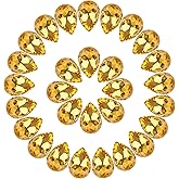 Teardrop Rhinestones 100Pcs Gold Point Back Glass Rhinestones for Crafts Jewelry Making,13x18mm