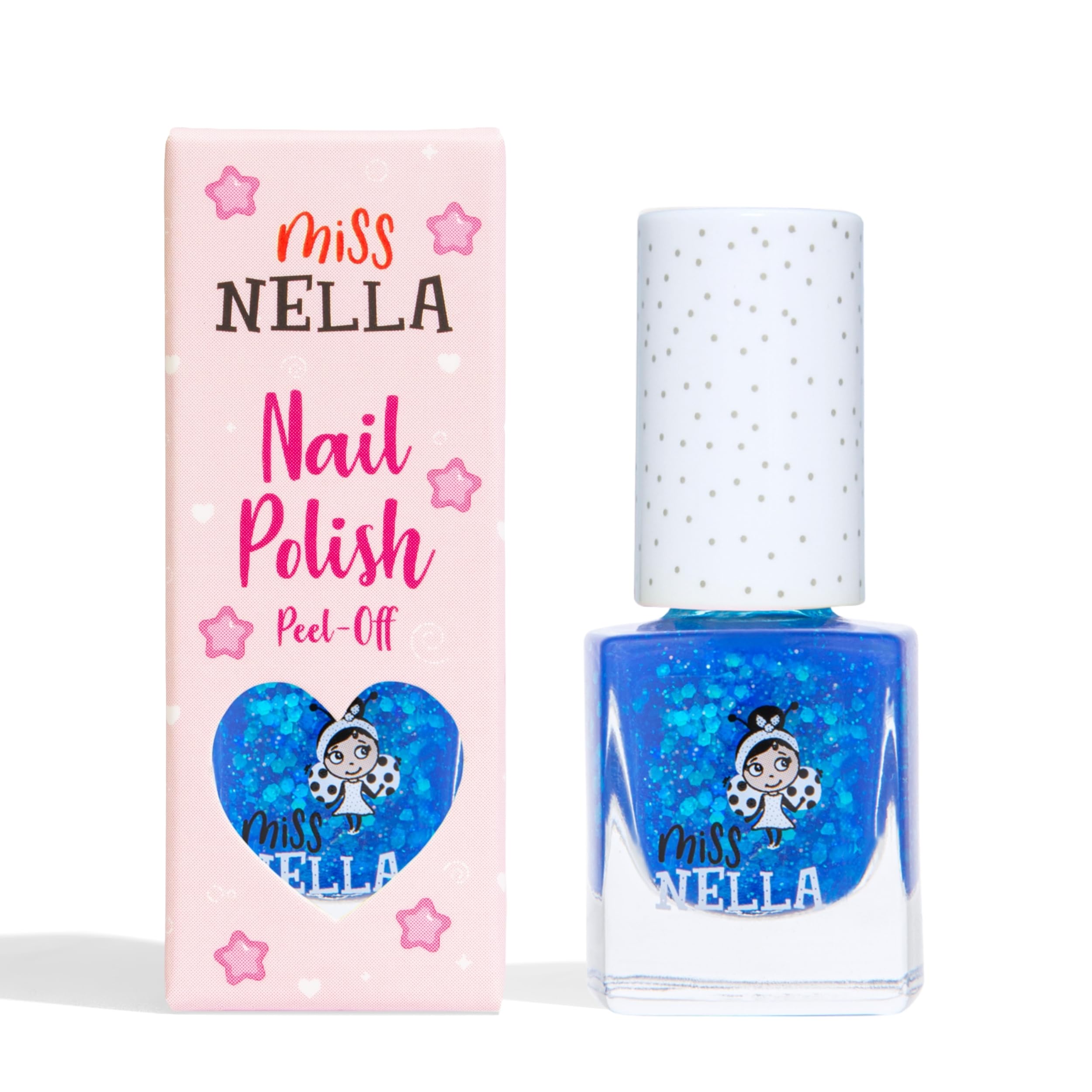 Miss Nella COOL KID – Safe Dark blue Nail Polish for Kids, Non-Toxic & Odour Free Formula for Children and Toddlers, Natural Water Based for Easy Peel Off