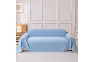 Erke Loveseat Cover Sheet Blanket, Machine Washable Non Slip Chenille Cushion Slipcover for Pets, 2-Seater Love seat Sofa Bed Chair Slip Covers Furniture Decor Protector