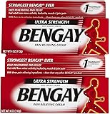 Bengay Ultra Stength Pain Relieving Cream, Non-Greasy-Ultra Strength, 2 pk