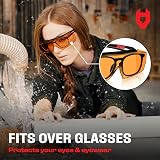 NoCry Blue Light Blocking Safety Glasses ANSI Z87.1 UV 525nm Anti-Fog view 2