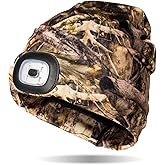 Night Scope Classic Rechargeable LED Warm Knit Beanie Head Light Hat Headlamp for Outdoor Activities