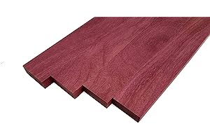 Barrington Hardwoods Purpleheart Lumber Board - 3/4" x 2" (4 Pieces) (3/4" x 2" x 18")