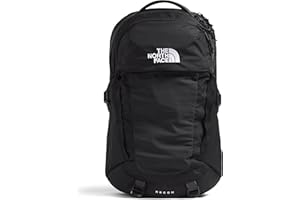 The North Face Recon Everyday Laptop Backpack | Daypack with Water Repellent Finish, 16" Laptop Sleeve, 2 Water Bottle Pockets, TNF Black/TNF Black-NPF, One Size